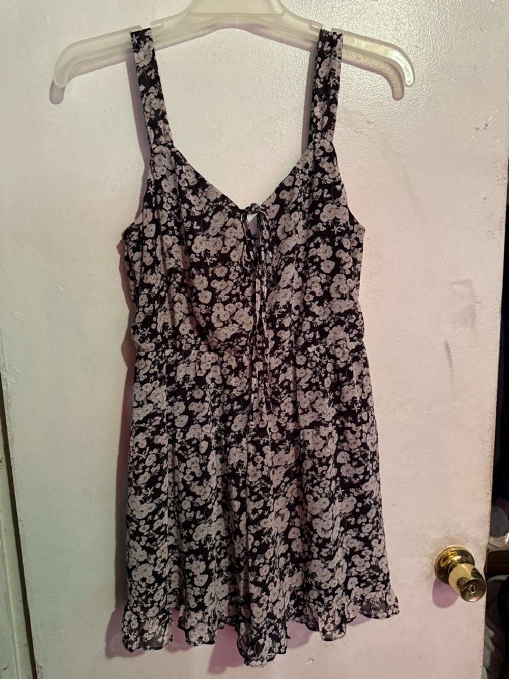 Black and White Floral Sundress